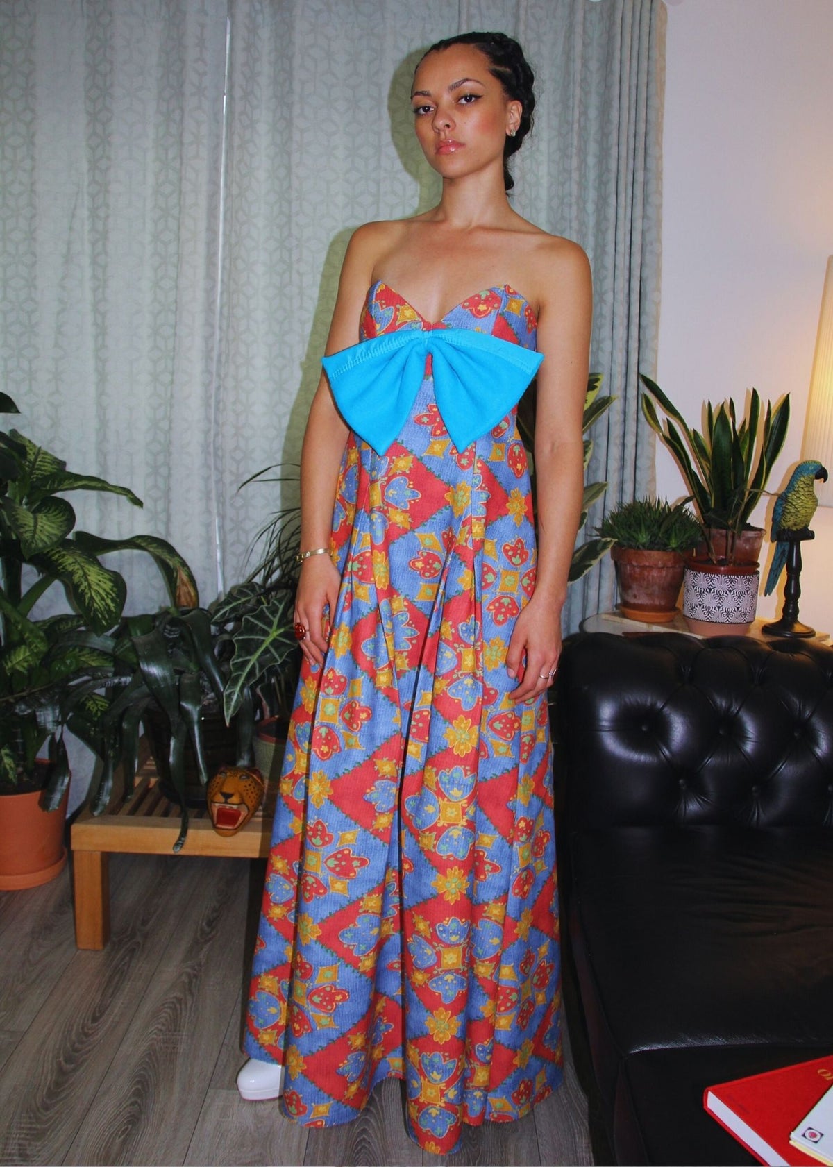Couture Bow Maxi Dress
