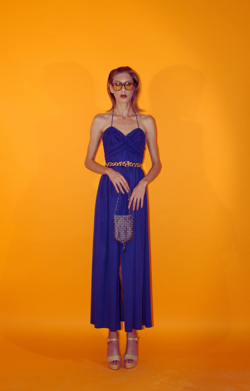 Rent blue vintage maxi dress