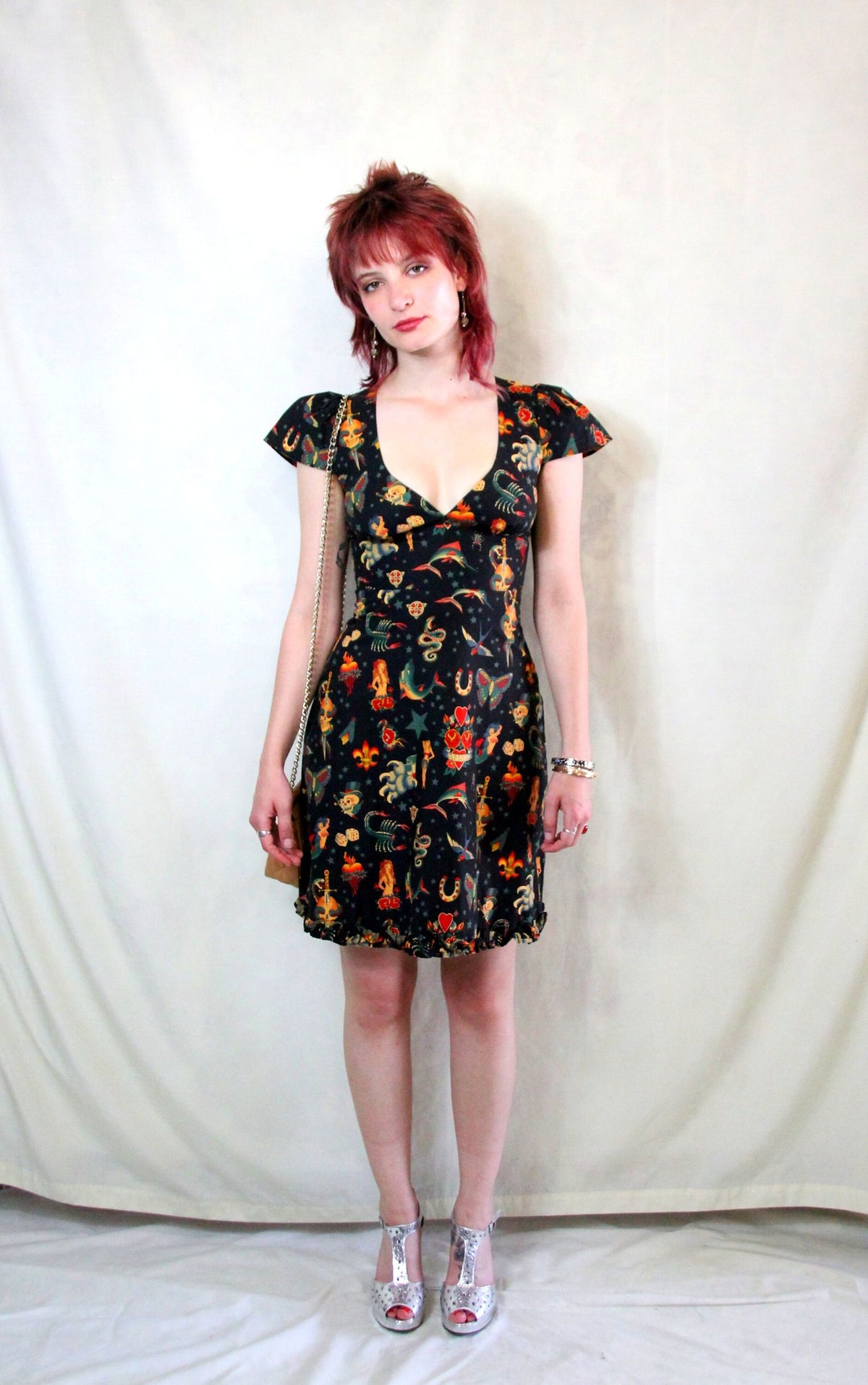 Vintage Get Cutie Pin Up Dress