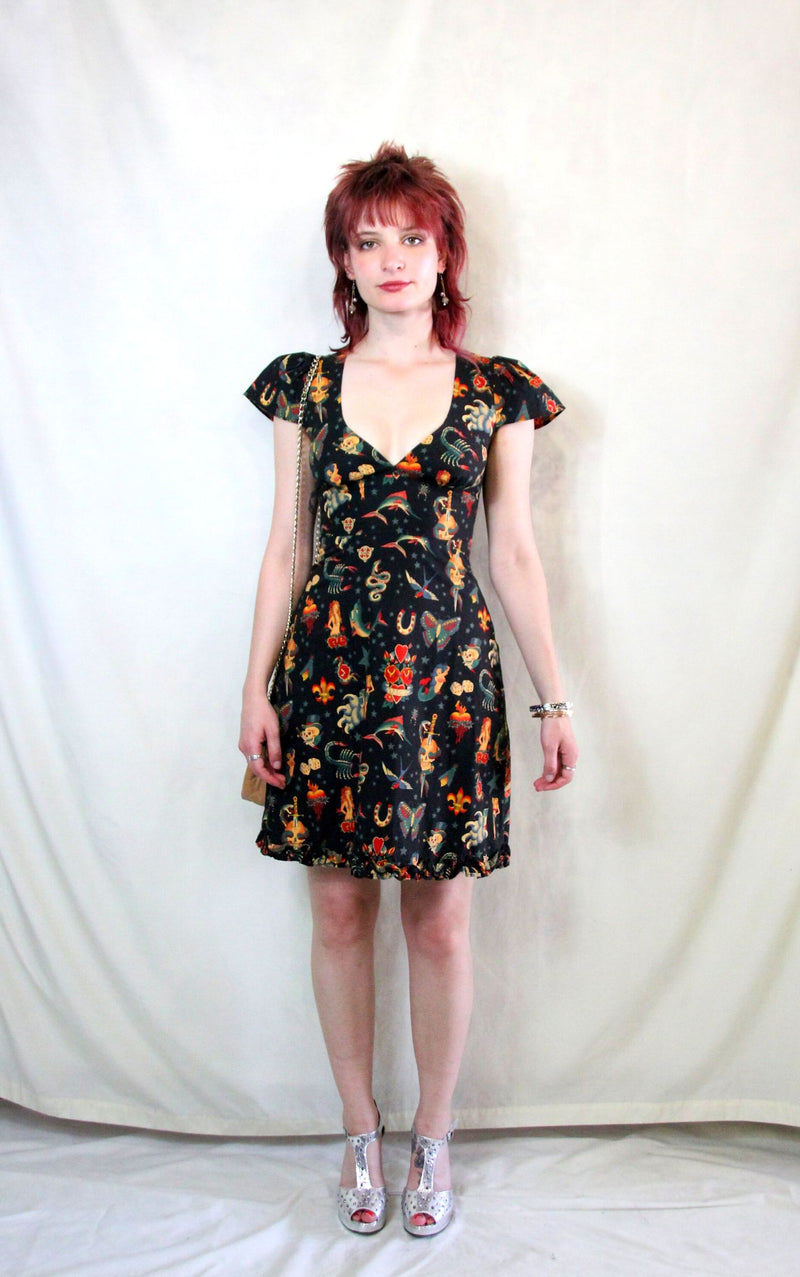 Vintage Get Cutie Pin Up Dress