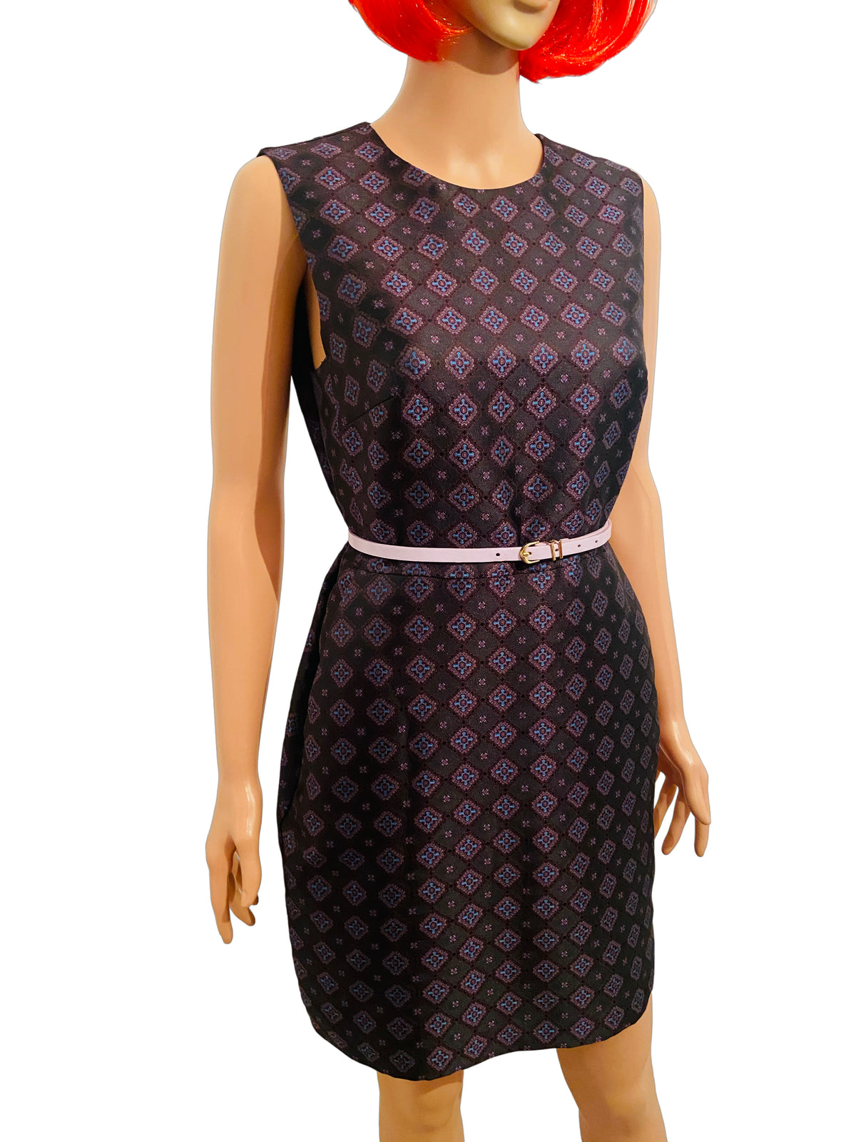 Jacquard mini 60s style dress Size 10