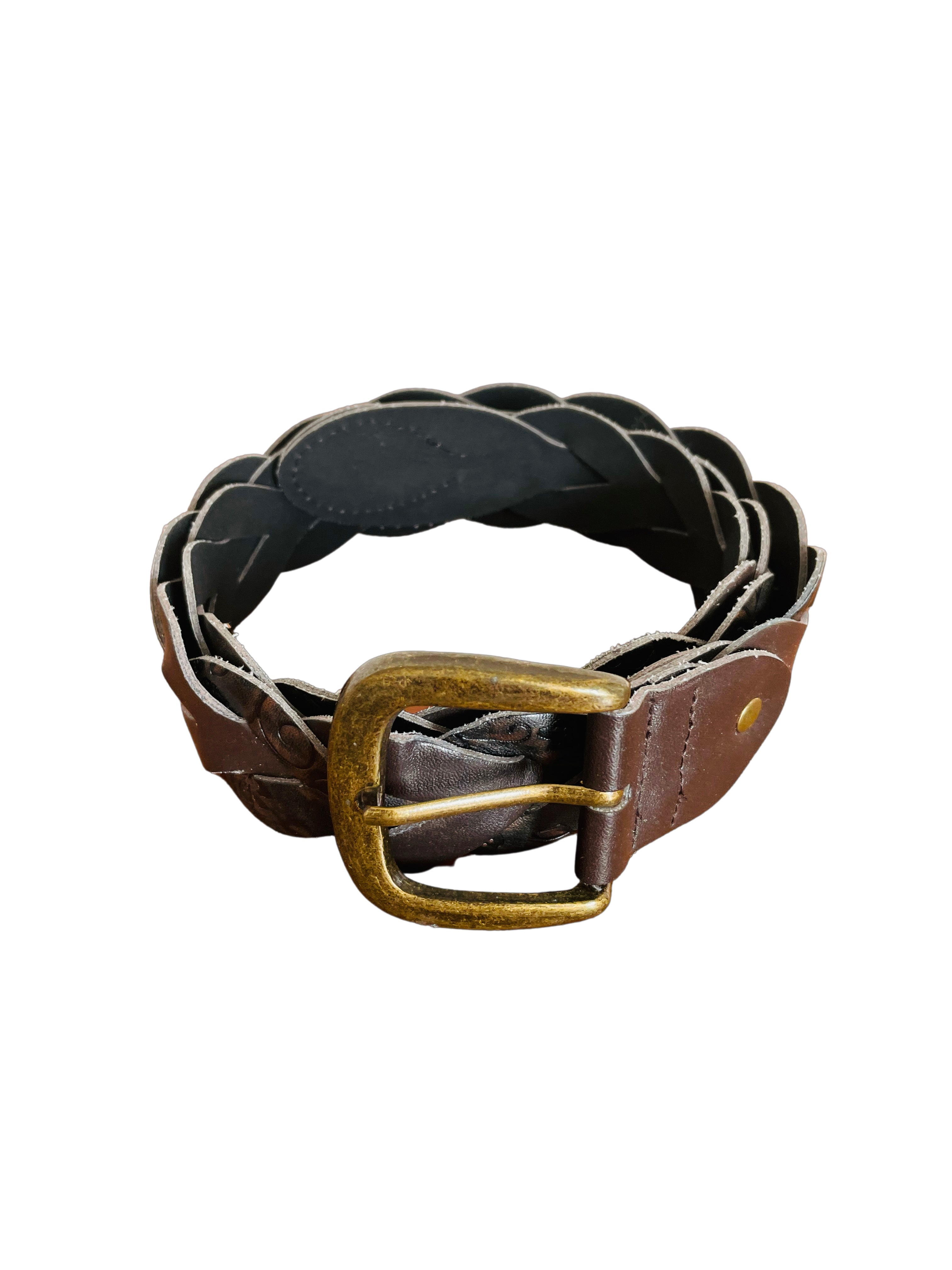 woven brown belt