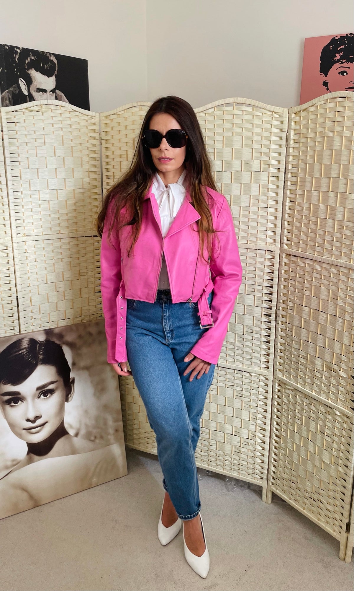 Rent pink faux leather biker jacket Rent Vintage and pre-loved fashion rentals, designer rentals, designer bag rental, wedding dress rental, dress alterations and tailoring, Bristol Vintage and pre-loved fashion rentals, Bristol dress hire, dress rental, Bristol alterations