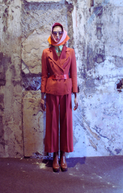 RENT Rust Orange Vintage Suit