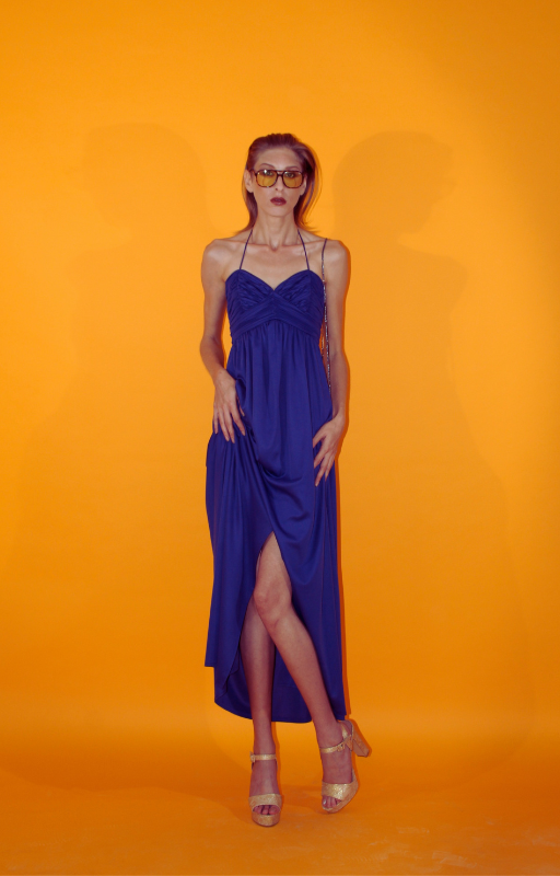 Rent blue vintage maxi dress