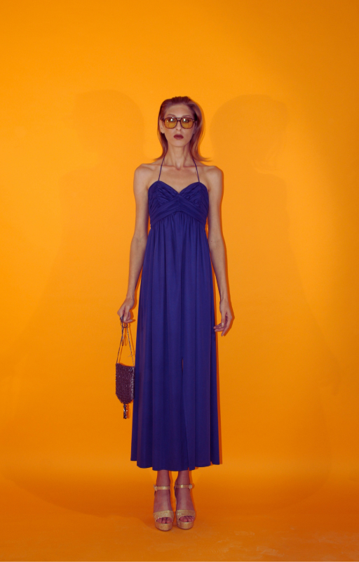 Rent blue vintage maxi dress