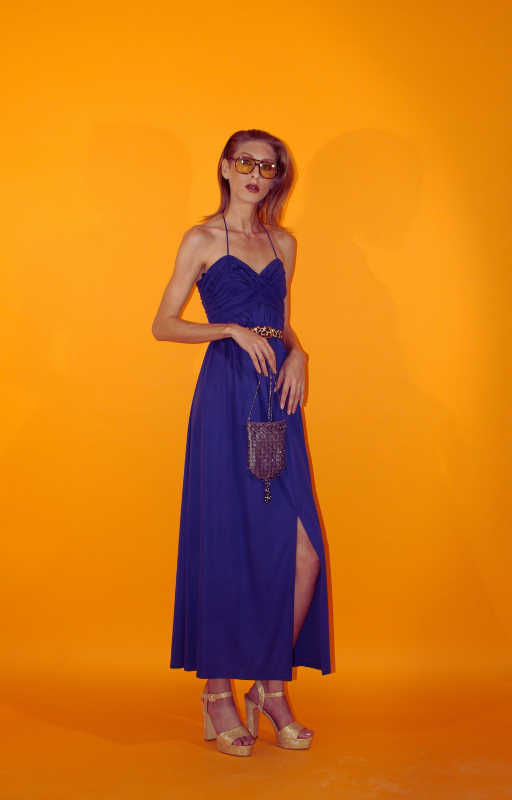 Rent blue vintage maxi dress