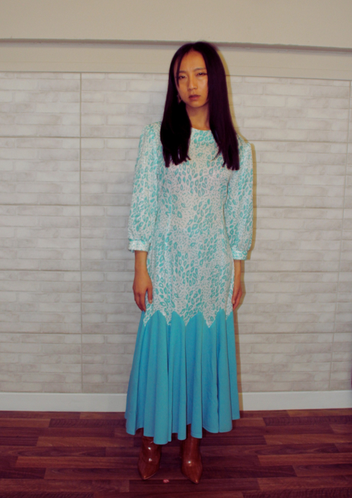 rent turquoise dress