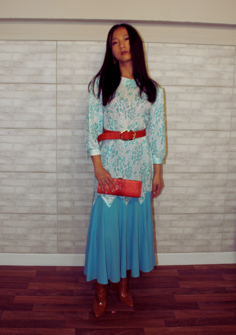 Rent Turquoise Midi dress