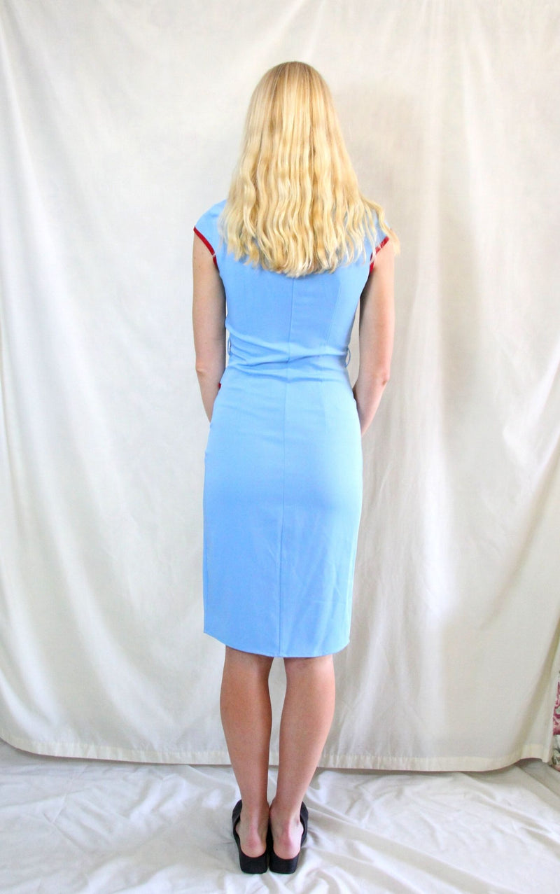 rent cornflower blue dress