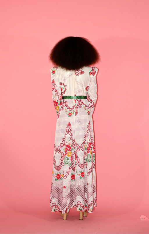 Rent handmade lightweight floral Italian maxi dress
