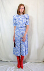 Vintage Liz Claiborne Floral Midi Tea Dress