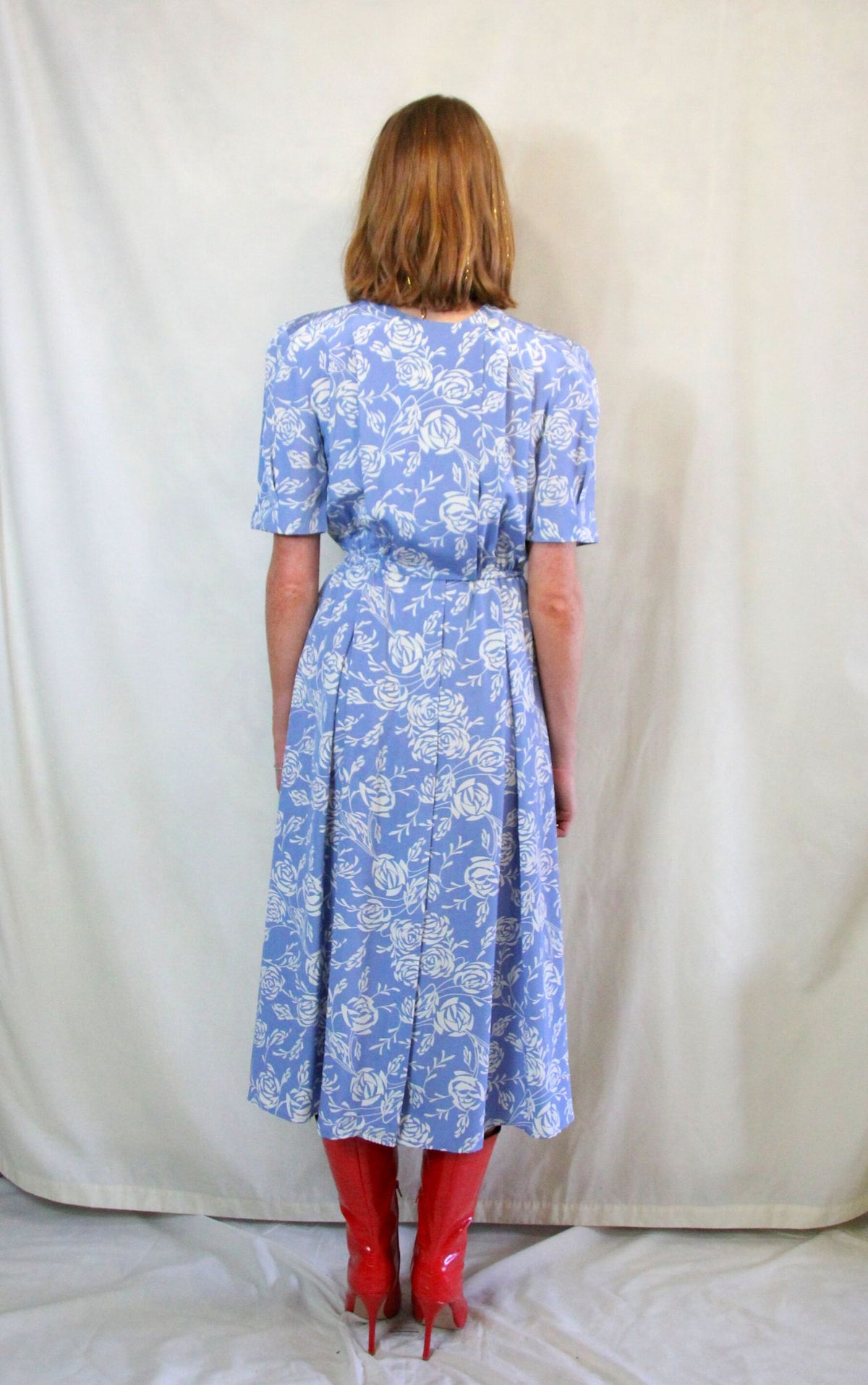 Vintage Liz Claiborne Floral Midi Tea Dress