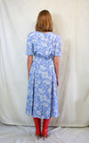 Vintage Liz Claiborne Floral Midi Tea Dress