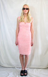 Handmade Couture Pink Pencil Dress
