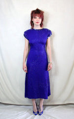 Rent cobalt blue vintage sequin Gatsby dress