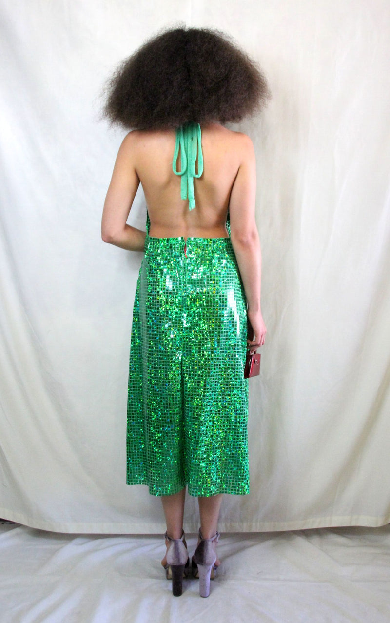 Green Handmade Disco Dress
