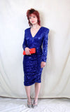 Rent cobalt blue sequin dress