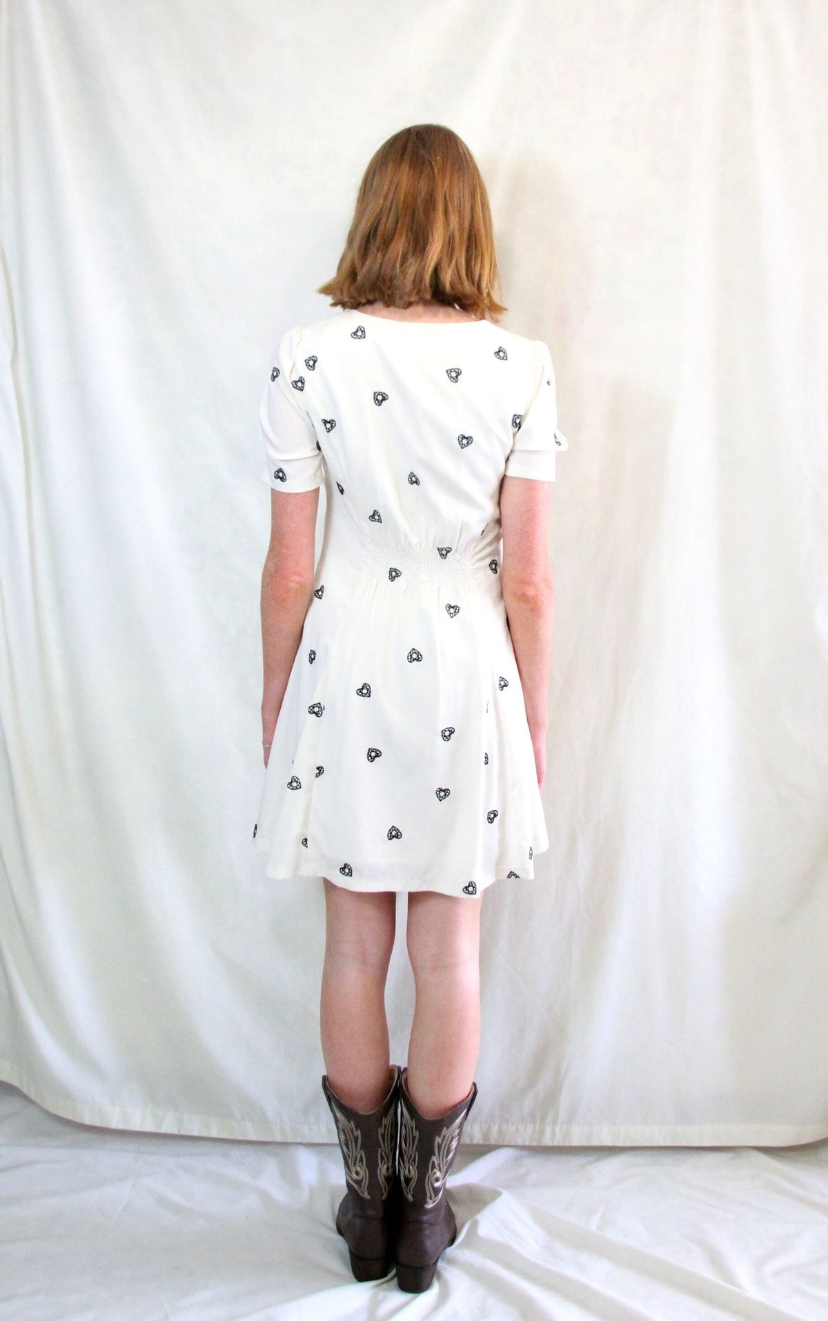 rent cream gothic tea dress