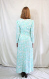 Rent vintage dress 1970s dress green 1970s dress