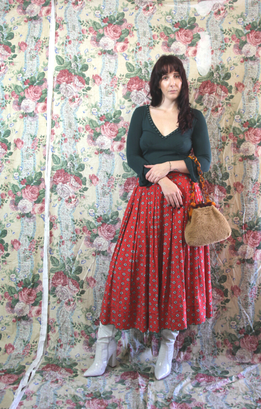 Rent Midi Skirt and Green Top