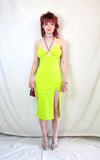 Rent neon green Midi Body Con Dress with Underwired built in Bra cups