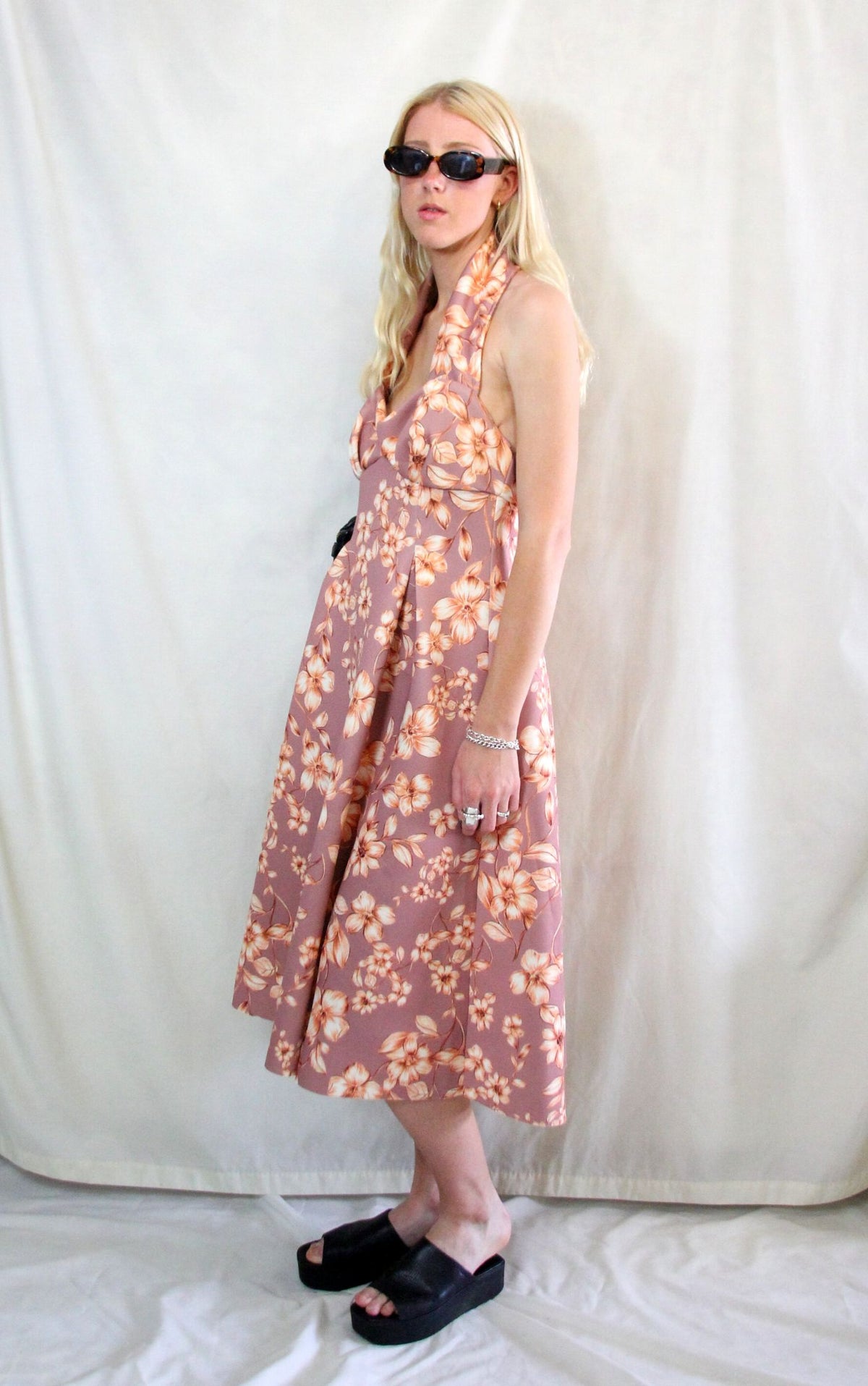 RENT 1950’s style midi floral dress