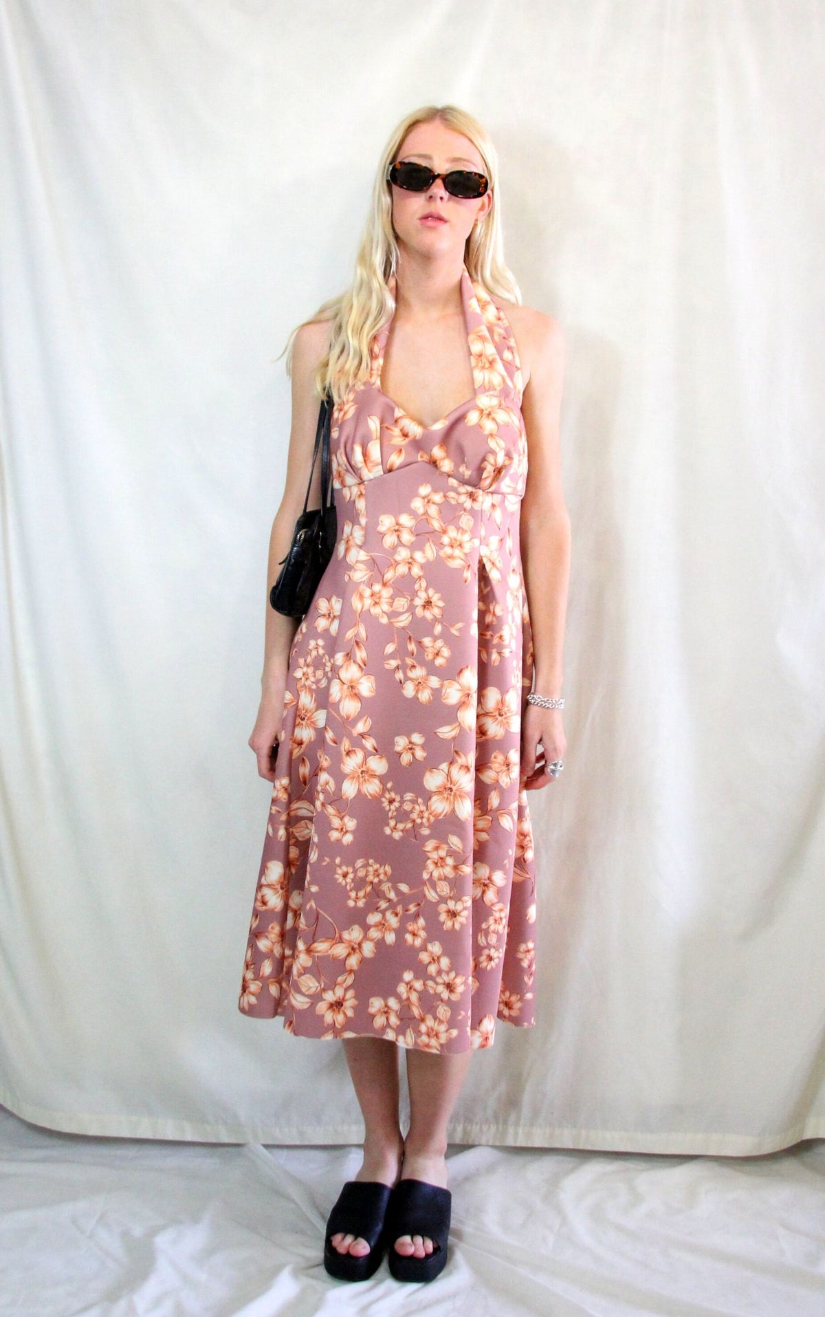 RENT 1950’s style midi floral dress