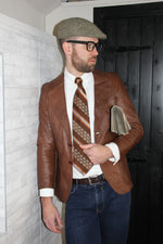 Rent Brown Leather Blazer