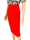 Bright Red Pencil Skirt Size 8