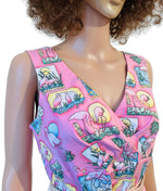 Vixen 1950s flamingo print dress
