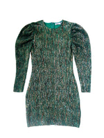 Green and Gold sequin dress