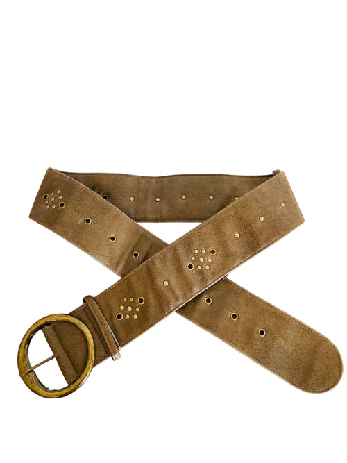 Vintage brown boho belt