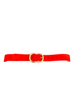 Vintage 90's Pony Skin Red Belt