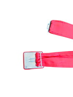 Vintage Bright Red Leather Waist Belt