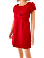 Rent Red Jacquard 1960's Style Mini Dress