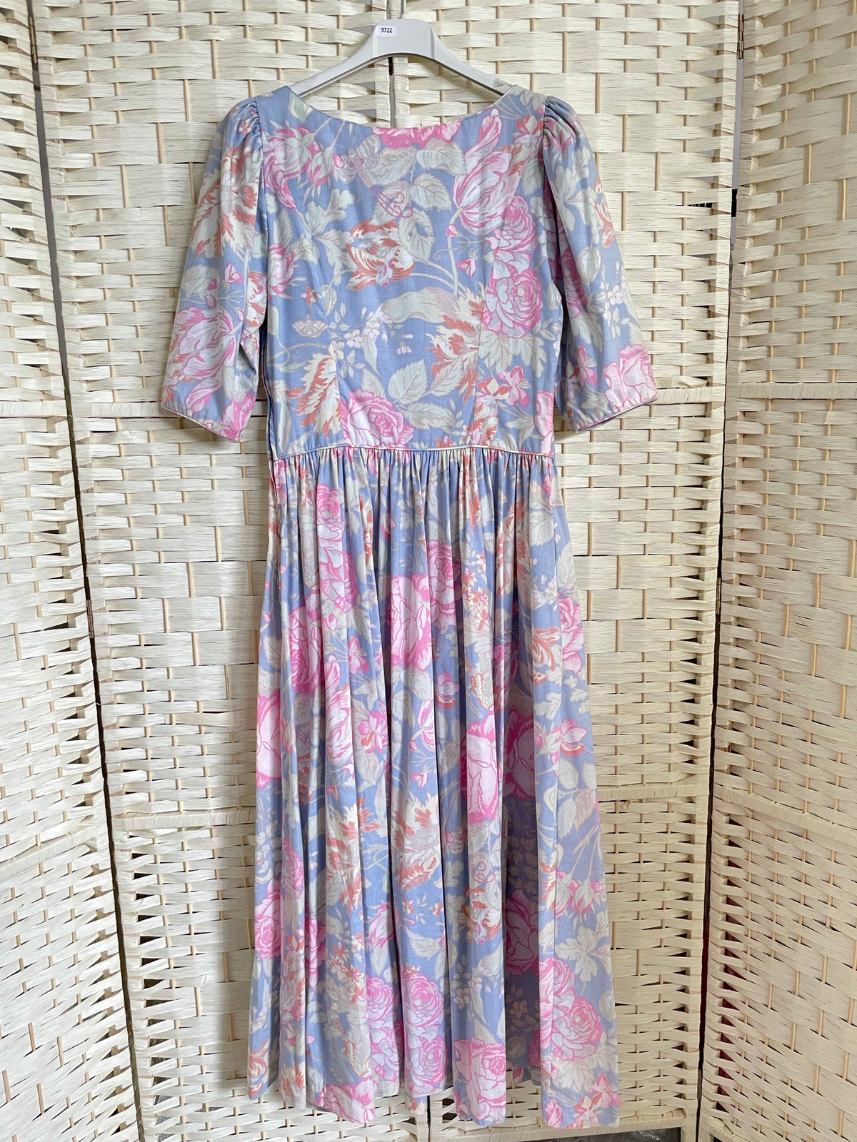 Vintage Laura Ashley Garden Print Dress