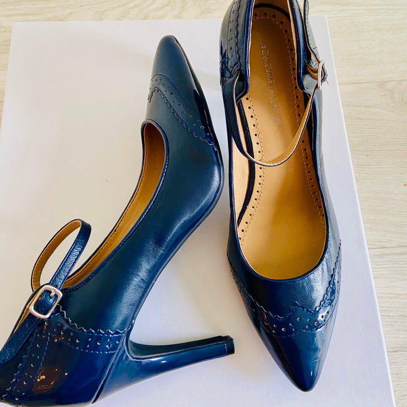 Navy Vintage Mary Jane Shoes