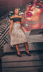 Rent Midi Leopard Print Skirt
