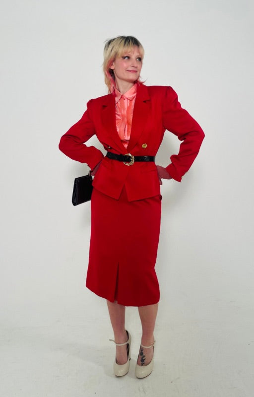 RENT Vintage Red Windsmoor Suit