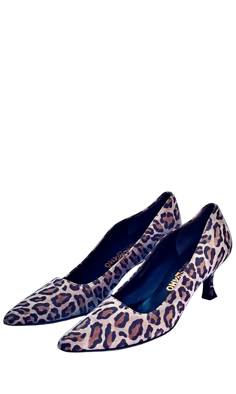 Rent Vintage Salvatore Ferragamo Leopard Shoes