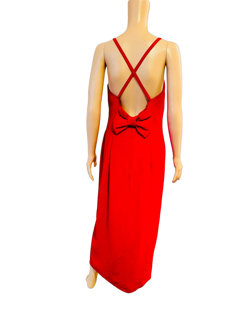 Rent vintage frank usher red dress