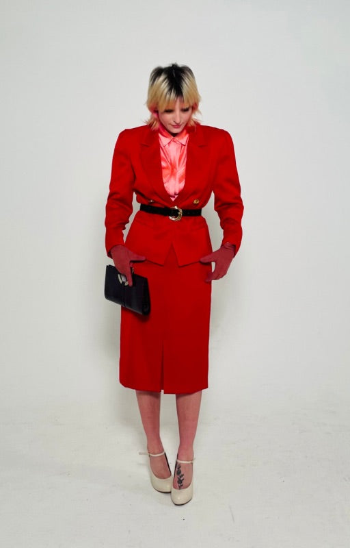 RENT Vintage Red Windsmoor Suit