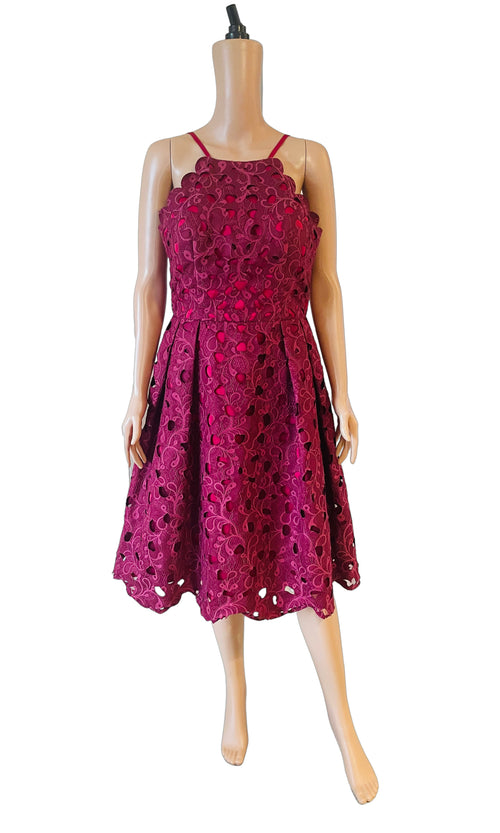 rent dress in cherry red