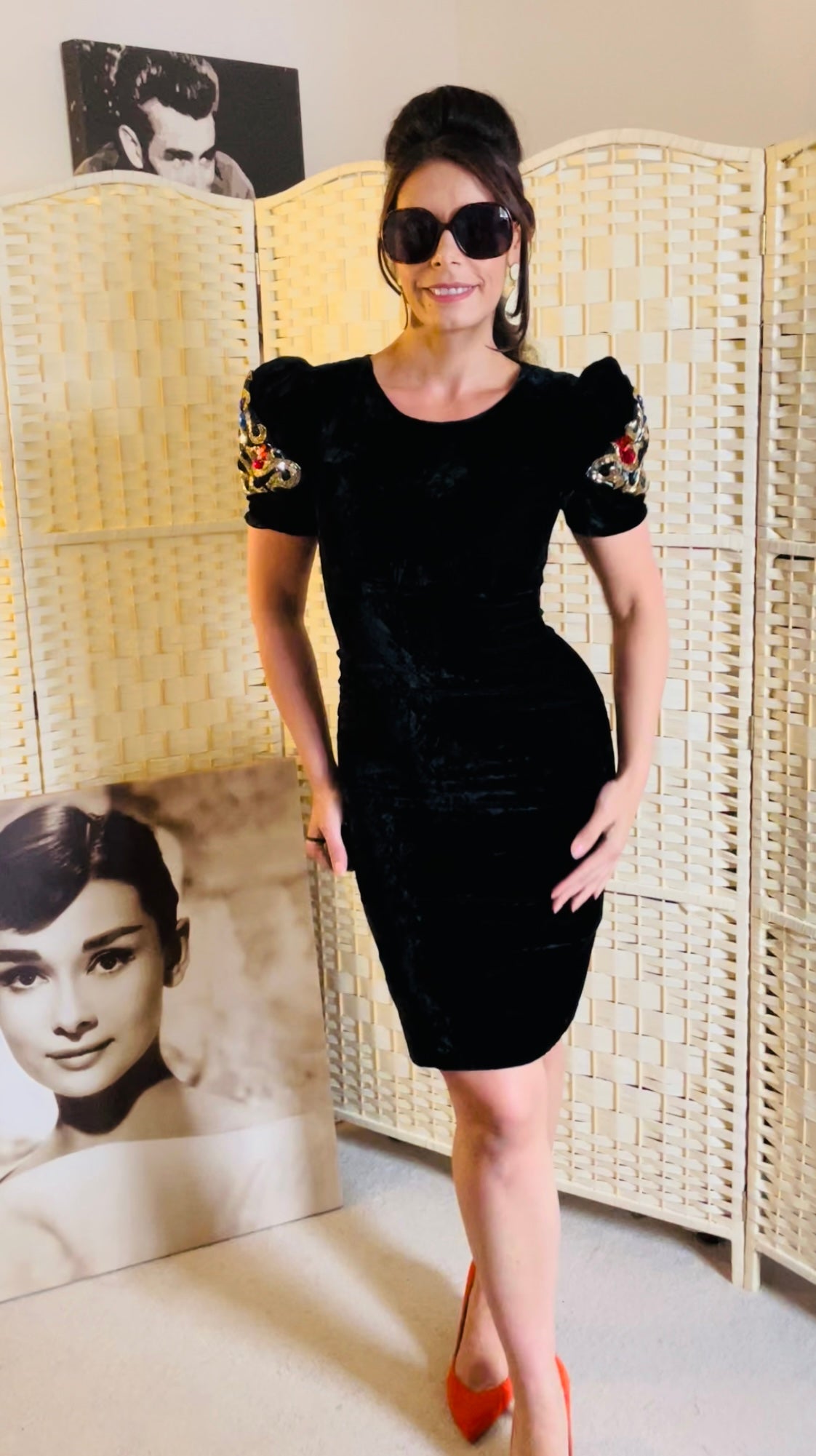 Rent Vintage velvet cocktail dress