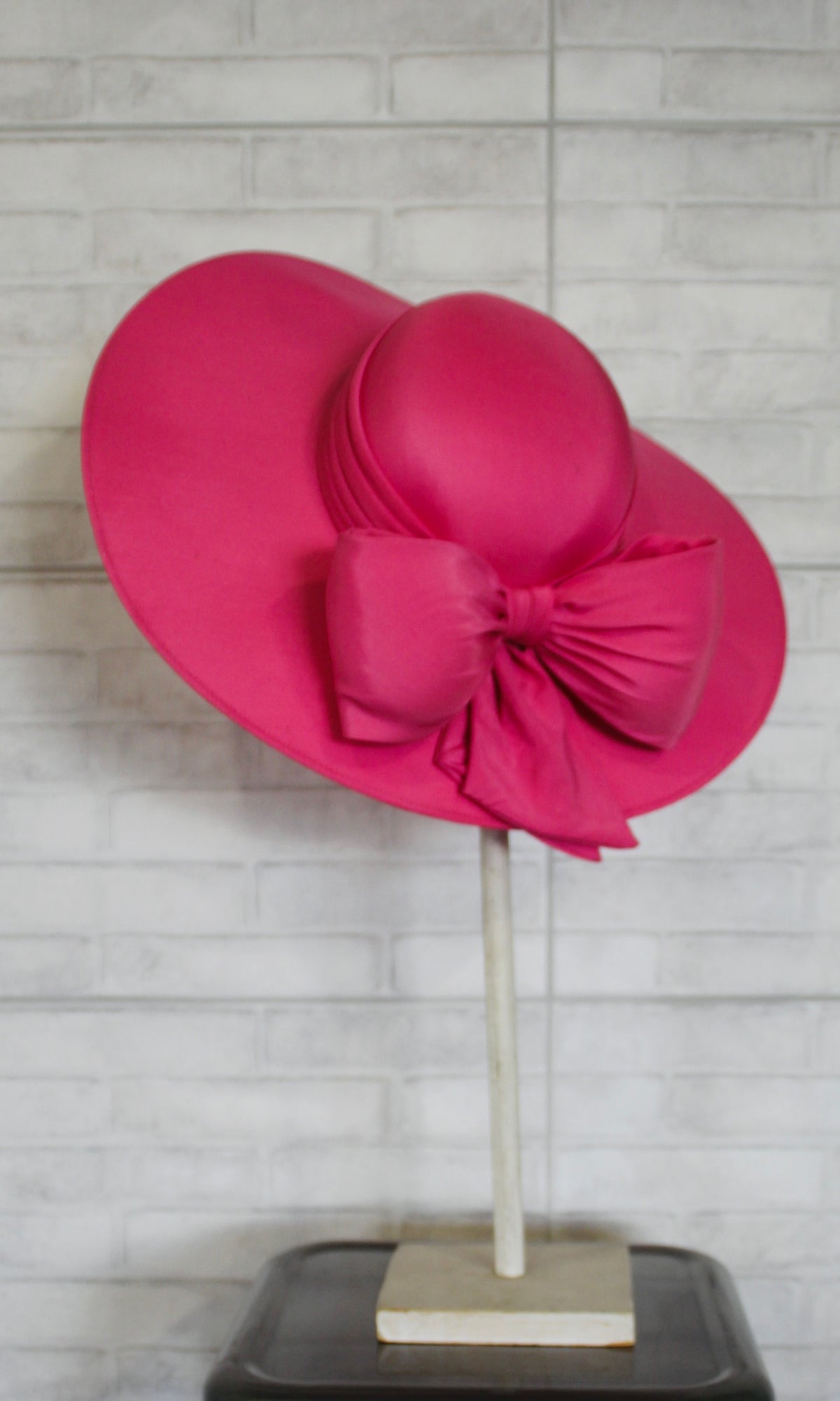 RENT Vintage Pink Ascot Wedding Hat