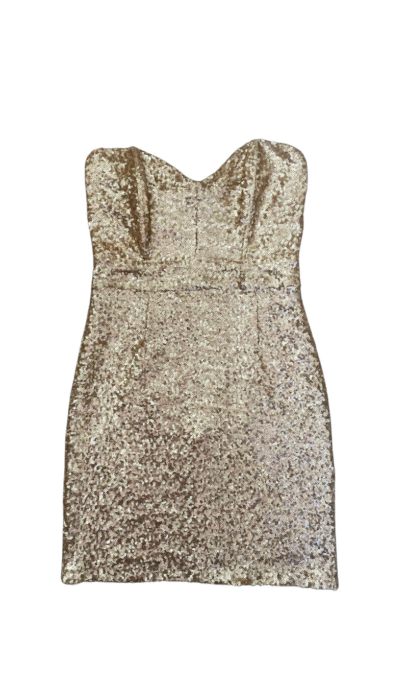 Rent Vintage Sequin Gold Dress and Cover Up