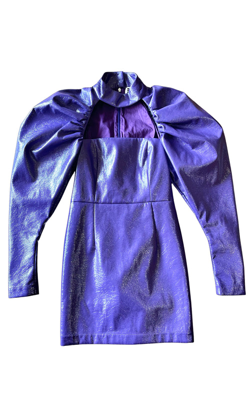 Rent Purple PVC Mini Dress