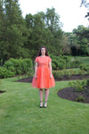 rent orange vintage tulle dress