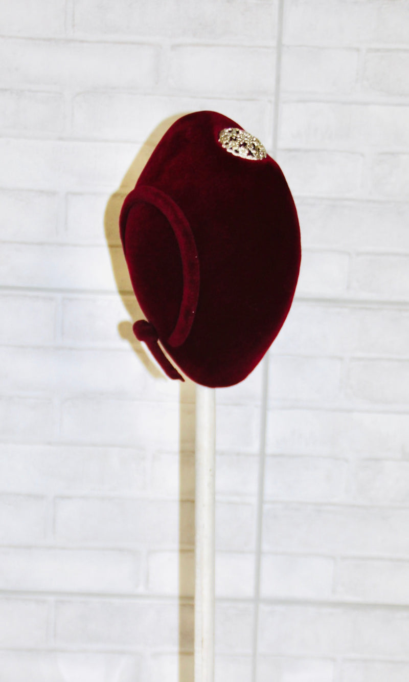 Rent Vintage Velvet Plum Hat